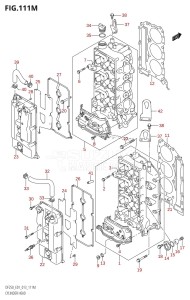 DF225Z From 22503Z-310001 (E01 E40)  2013 drawing CYLINDER HEAD (DF250Z:E40)