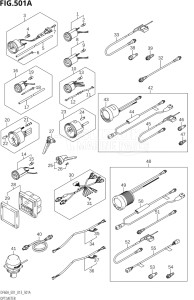 04003F-310001 (2013) 40hp E01-Gen. Export 1 (DF40A  DF40AQH  DF40AST  DF40ATH) DF40A drawing OPT:METER (DF40A:E01)