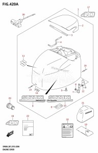 DF60A From 06003F-910001 (E01 E40)  2019 drawing ENGINE COVER (DF40A:E01)