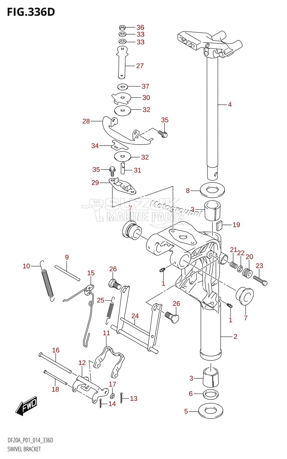 SWIVEL BRACKET (DF15A:P01)