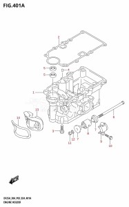 DF300A From 30002P-440001 (E11 - E40)  2024 drawing ENGINE HOLDER