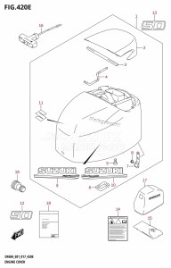 DF50A From 05004F-710001 (E01)  2017 drawing ENGINE COVER (DF50A:E01)