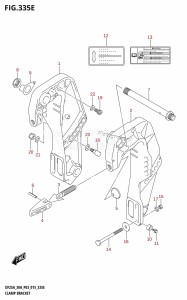 DF30A From 03003F-510001 (P03)  2015 drawing CLAMP BRACKET (DF25AQ:P03)