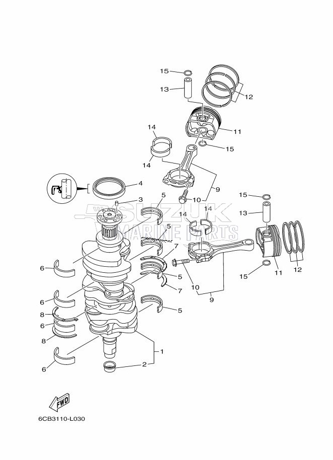 CRANKSHAFT--PISTON