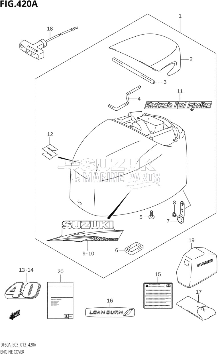 ENGINE COVER (DF40A:E03)