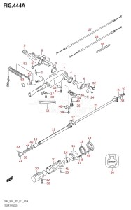 DF9.9A From 00994F-210001 (P01)  2012 drawing TILLER HANDLE (DF8A:P01)