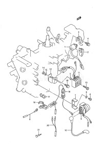 Outboard DT 8c drawing Electrical (Electric Starter)