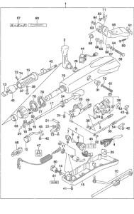 DF 70A drawing Tiller Handle