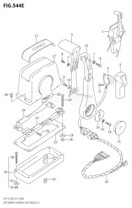 DF150 From 15002F-510001 (E03)  2015 drawing OPT:REMOTE CONTROL ASSY SINGLE (1) (DF150ST:E03)