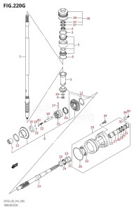 DF200Z From 20002Z-410001 (E03)  2014 drawing TRANSMISSION (DF250ST:E03)