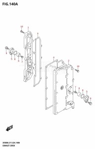 DF250A From 25003P-440001 (E11 - E40)  2024 drawing EXHAUST COVER