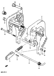 DT15 From 01501-301001 till 303840 ()  1983 drawing CLAMP BRACKET