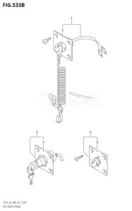 DT25 From 02503K-210001 (P36-)  2012 drawing OPT:SWITCH PANEL (DT30R:P40)