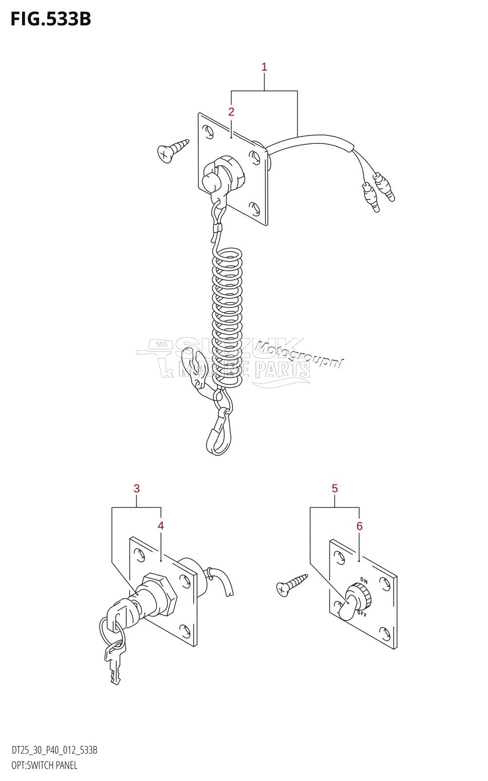 OPT:SWITCH PANEL (DT30R:P40)