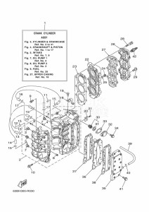 40VEOL drawing CYLINDER--CRANKCASE