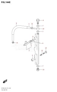 DF100A From 10003F-510001 (E01)  2015 drawing FUEL INJECTOR (DF115AZ:E40)