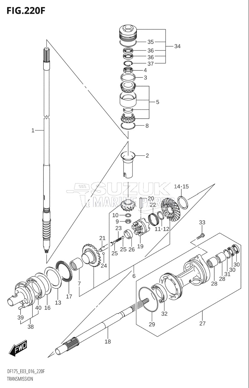 TRANSMISSION (DF175TG:E03)