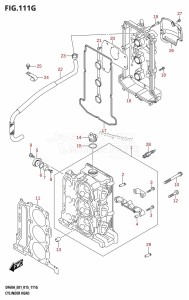 DF60A From 06002F-510001 (E01 E40)  2015 drawing CYLINDER HEAD (DF60A:E01)