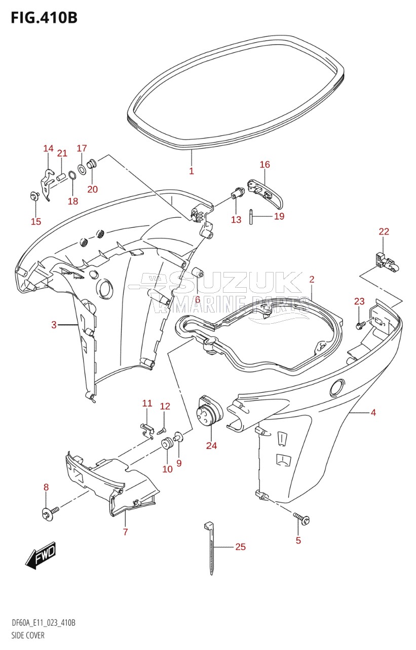 SIDE COVER (DF50AVT,DF50AVTH,DF60AVT,DF60AVTH)