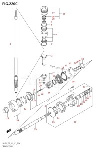 DF175T From 17502F-210001 (E01 E40)  2012 drawing TRANSMISSION (DF150Z:E01)