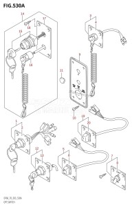 DF70 From 07001F-371001 (E03)  2003 drawing OPT:SWITCH (W,X,Y,K1,K2,K3,K4)