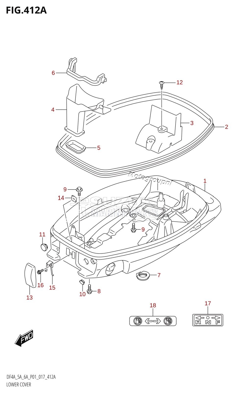 LOWER COVER (DF4A:P01)