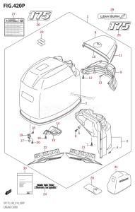 DF175TG From 17502F-410001 (E03)  2014 drawing ENGINE COVER (DF175Z:E03)