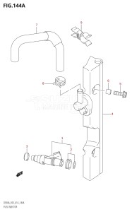 06002F-410001 (2014) 60hp E03-USA (DF60A) DF60A drawing FUEL INJECTOR