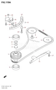 DF140Z From 14001Z-980001 (E03)  2009 drawing TIMING CHAIN