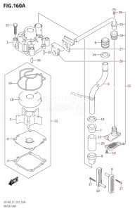 DF100A From 10003F-910001 (E11)  2019 drawing WATER PUMP (E11,E03)