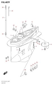 DF150 From 15002F-510001 (E03)  2015 drawing GEAR CASE (DF175TG:E03)