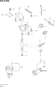 04001F-971001 (1999) 40hp E01-Gen. Export 1 (DF40QHX  DF40TX) DF40 drawing SENSOR