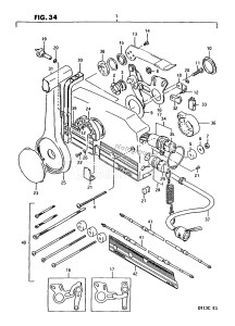 DT15C From 01502-351001 ()  1993 drawing OPT : REMOTE CONTROL (MODEL:89-92)