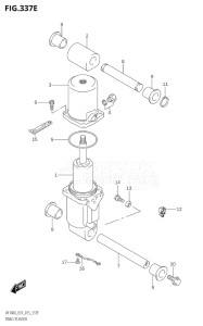 14003Z-510001 (2005) 140hp E01 E40-Gen. Export 1 - Costa Rica (DF140AZ) DF140AZ drawing TRIM CYLINDER (DF115AZ:E40)