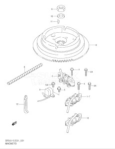 01501F-371001- (2003) 15hp - (DF15(A,R,AR)S K3) DF15(A,R,A)S drawing MAGNETO