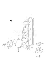 Outboard DF 25 drawing Exhaust Cover