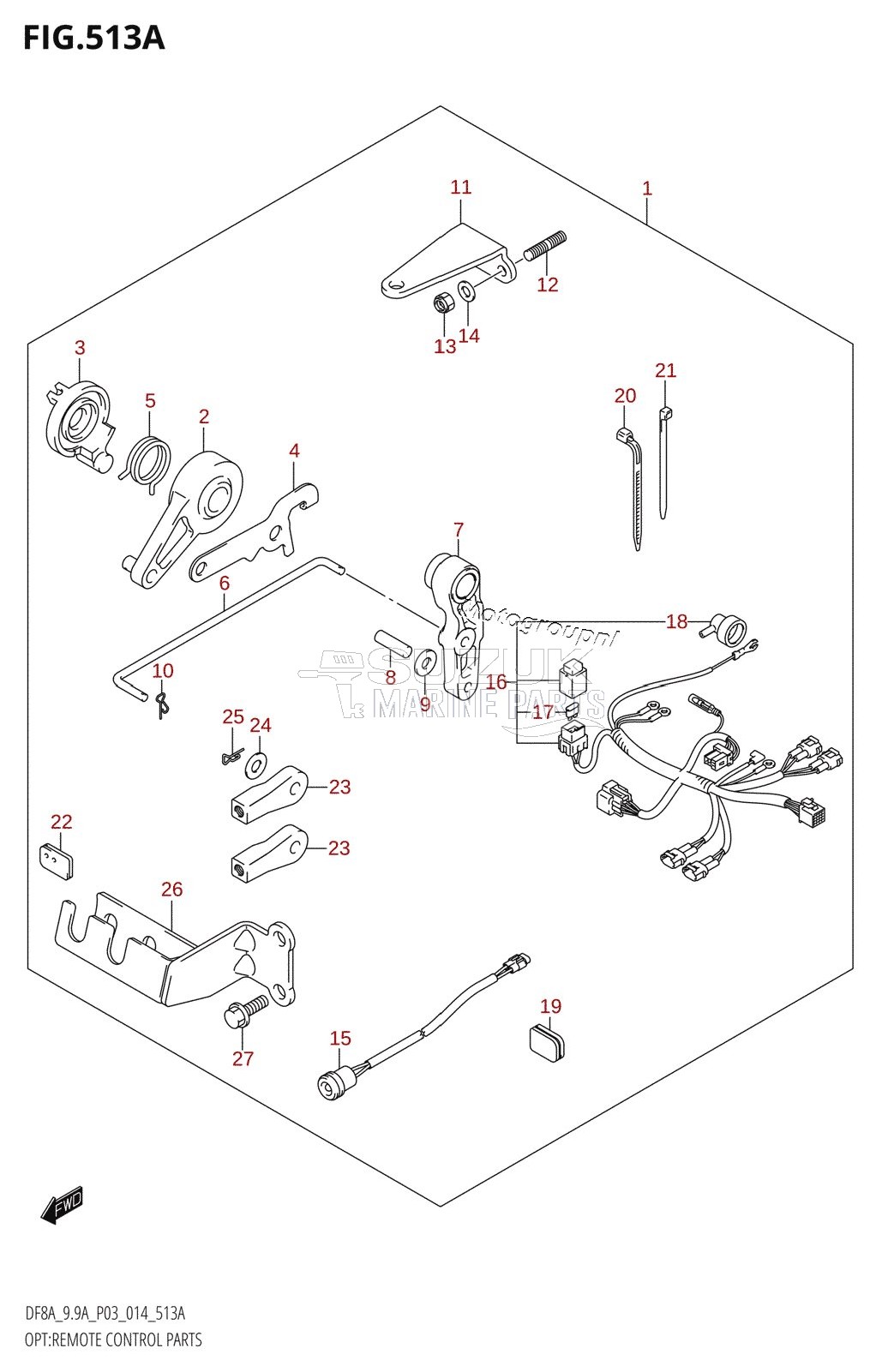 OPT:REMOTE CONTROL PARTS (DF8A:P03)