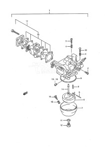 Outboard DT 8c drawing Carburetor