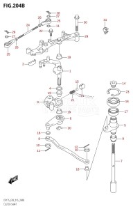 DF150ZG From 15002Z-510001 (E03)  2015 drawing CLUTCH SHAFT (DF150TG:E03)