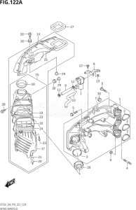 02504F-340001 (2023) 25hp P03-U.S.A (DF25A    DF25AT    DF25ATH    DT25K) DF25A drawing INTAKE MANIFOLD (020:(DF25A,DF25AT,DF25ATH))