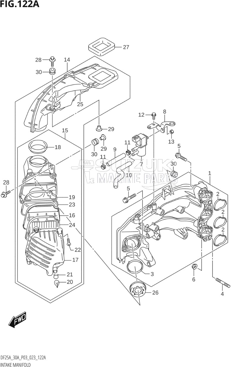 INTAKE MANIFOLD (020:(DF25A,DF25AT,DF25ATH))