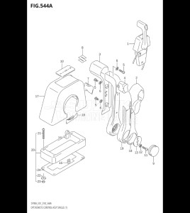 09003F-810001 (2018) 90hp E01 E40-Gen. Export 1 - Costa Rica (DF90AT  DF90ATH) DF90A drawing OPT:REMOTE CONTROL ASSY SINGLE (1) (DF70A,DF80A,DF90A,DF100B)