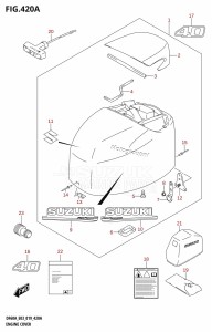 DF60A From 06002F-910001 (E03)  2019 drawing ENGINE COVER (DF40A)