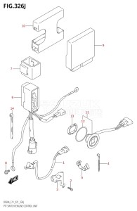 04003F-240001 (2022) 40hp E01 E11-Gen. Export 1-and 2 (DF40A  DF40AQH  DF40AQH  DF40AT  DF40AT  DF40ATH  DF40ATH) DF40A drawing PTT SWITCH / ENGINE CONTROL UNIT (SEE NOTE)