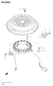 17502Z-210001 (2012) 175hp E01 E40-Gen. Export 1 - Costa Rica (DF175Z) DF175Z drawing MAGNETO (DF175Z:E40)