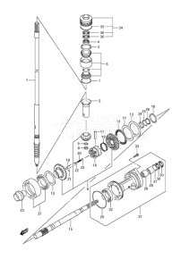 Outboard DF 150 drawing Transmission (C/R)