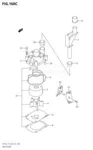 17502F-210001 (2012) 175hp E03-USA (DF175T) DF175T drawing WATER PUMP (DF175T:E03)