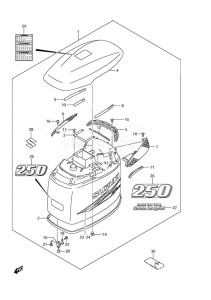 DF 250 drawing Engine Cover