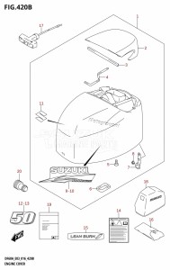 DF50A From 05004F-610001 (E03)  2016 drawing ENGINE COVER (DF50A:E03)