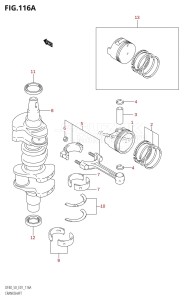 DF50 From 05001F-371001 (E01 E40)  2003 drawing CRANKSHAFT